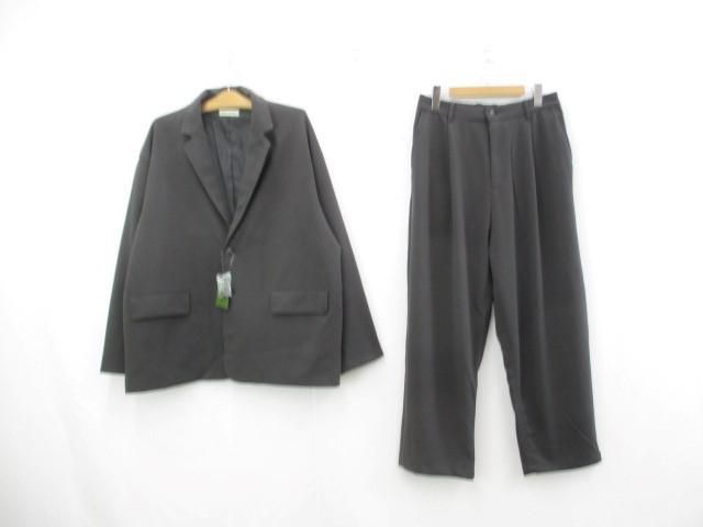 フリークスストア FREAK S STORE ソフトスーツ L チャコールグレー オフィスカジュアル メンズ