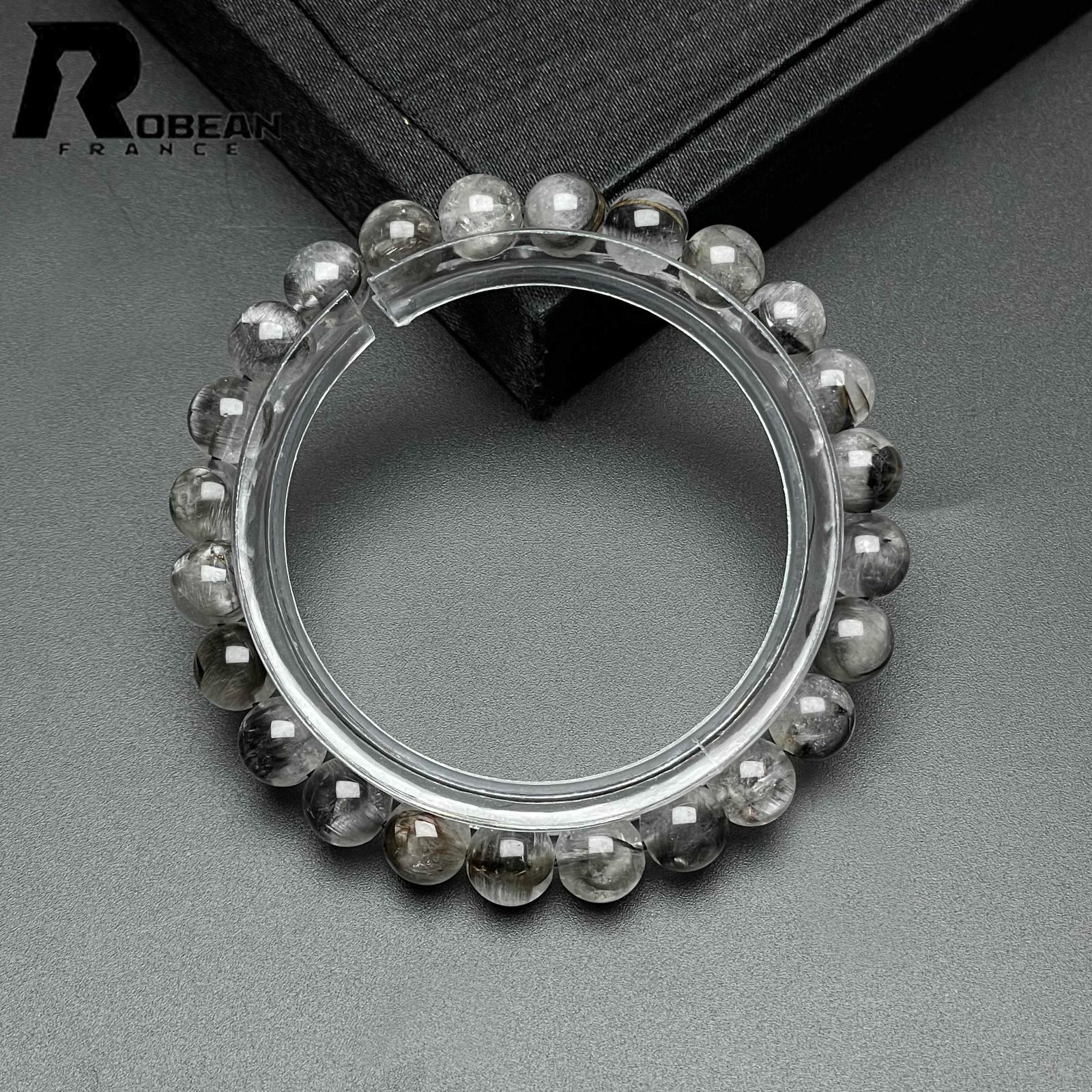上品 EU製 定価15万円 ROBEAN ブルッカイトインクォーツ パワーストーン アクセサリー ブルッカイト 天然石 プレゼント1 7.9-8.2mm M0721841