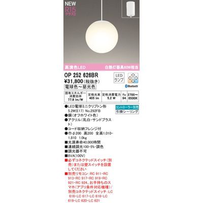 【新品・7営業日以内発送】オーデリック ODELIC OP252626BR ランプ別梱包【沖縄離島販売不可】