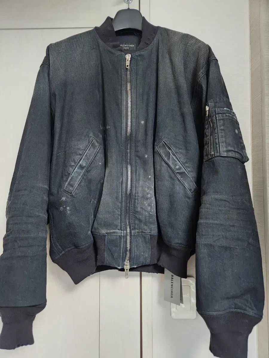 s BALENCIAGA(バレンシアガ) デニム ボンバー ジャケット