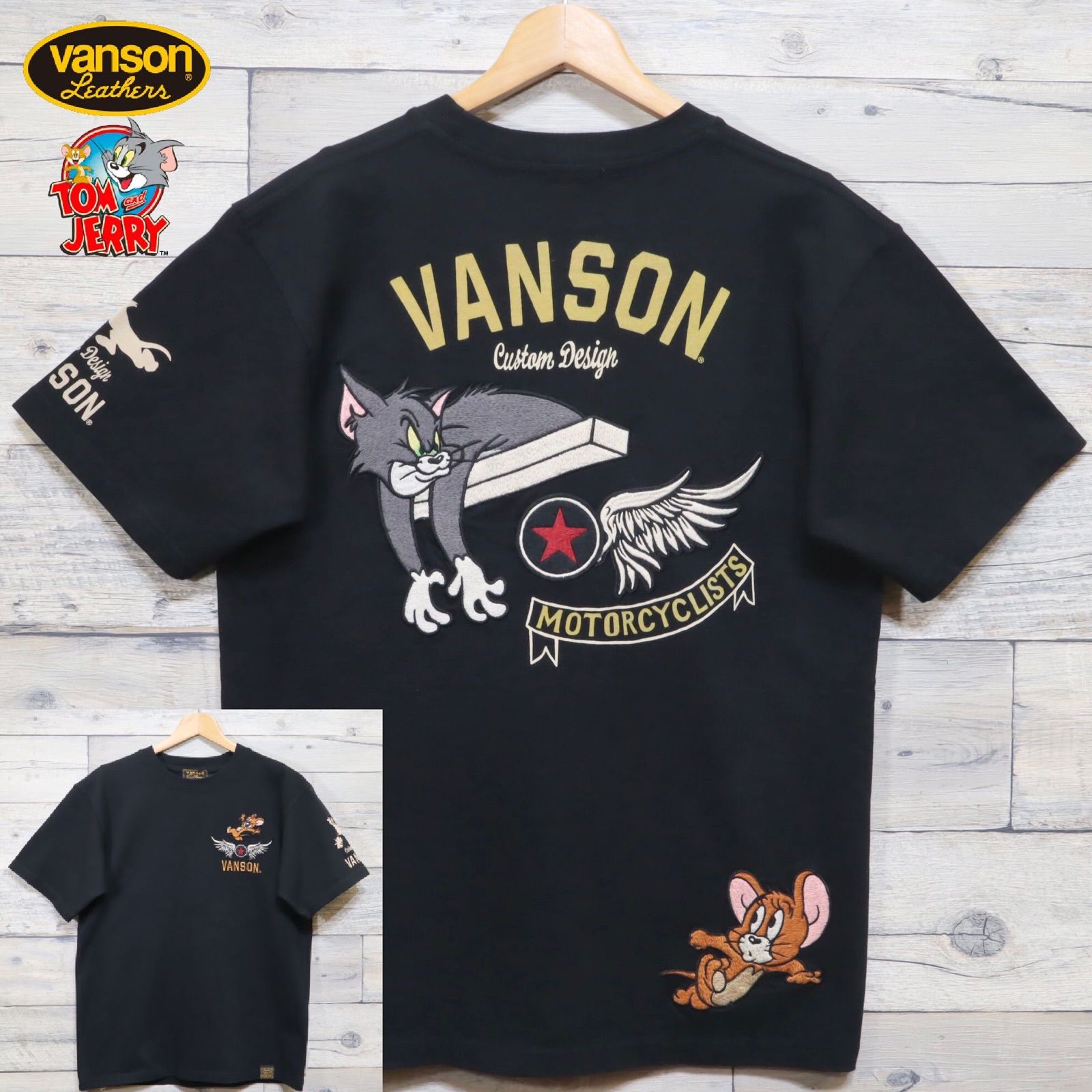 新品 メンズ トムとジェリー Tom&jerry トムジェリ VANSON