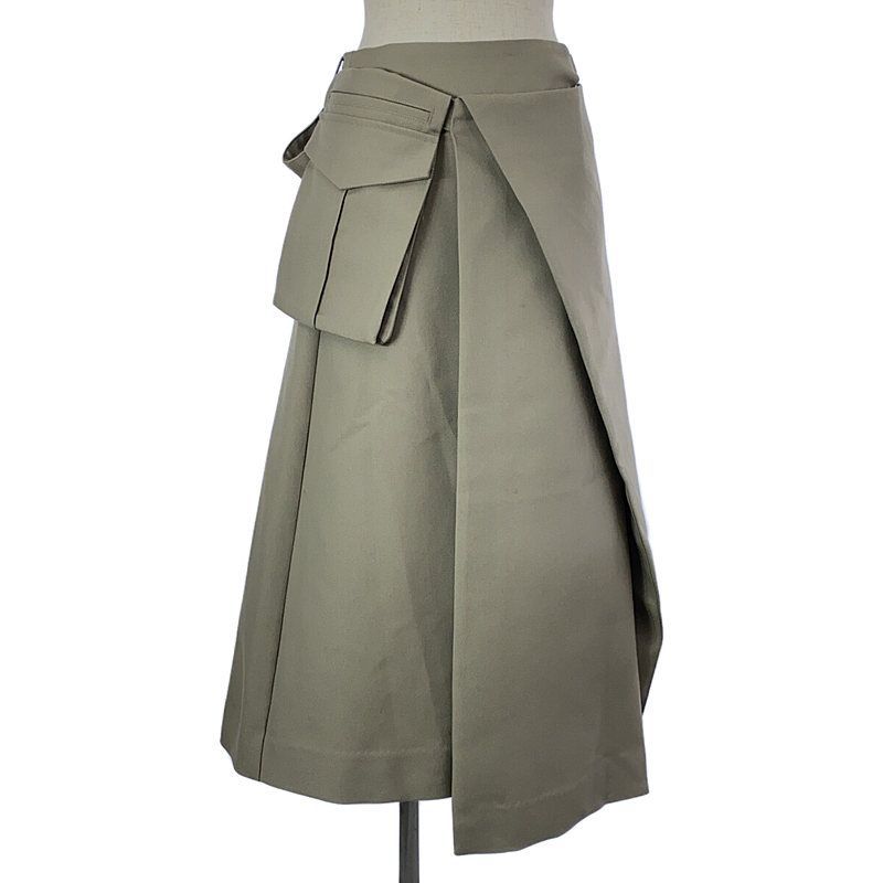 スカート TELOPLAN obrecht skirt TĔLOPLAN（テーロプラン）Obrecht Skirt プリーツラップスカート