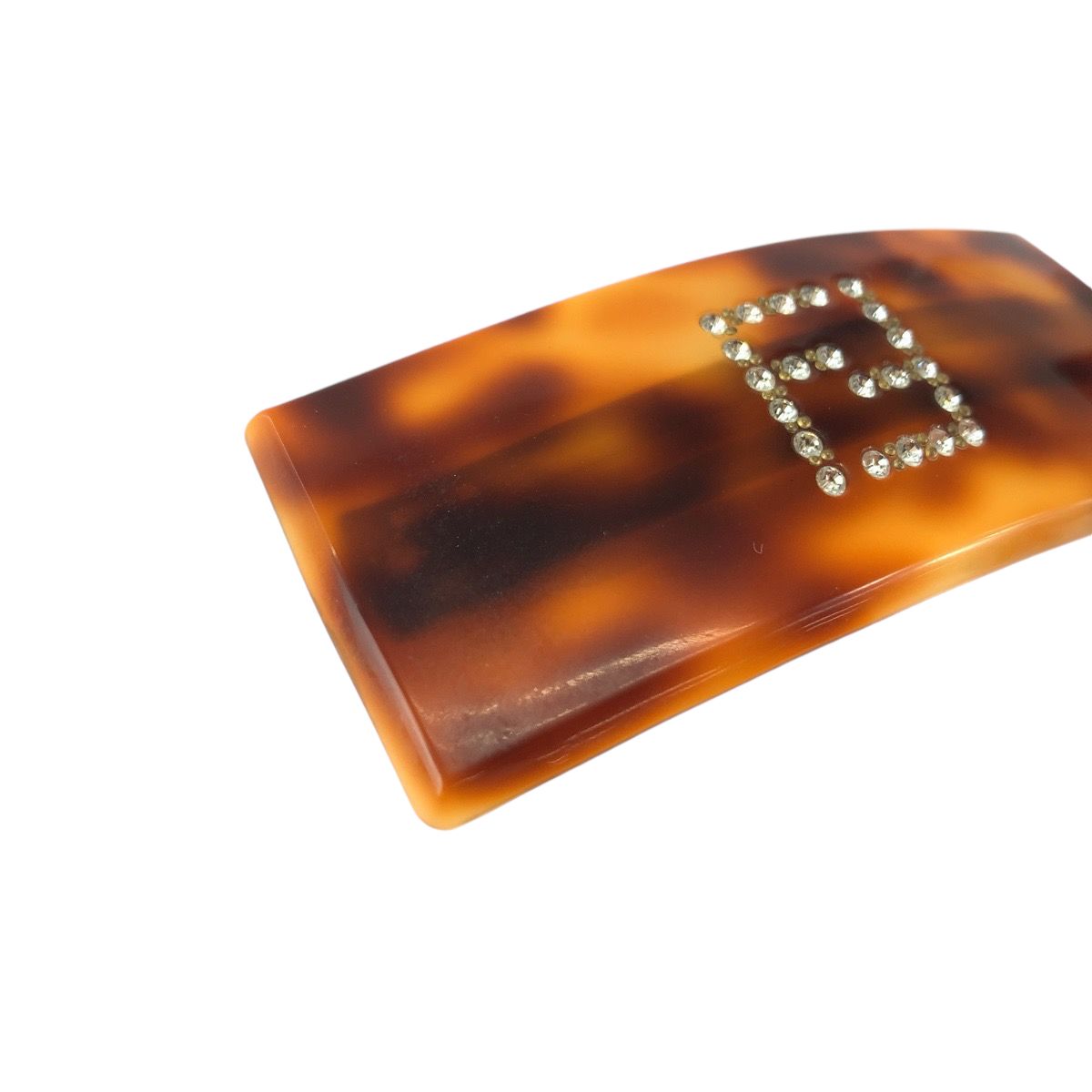 FENDI フェンディ べっ甲柄 バレッタ ヘアアクセサリー ヴィンテージ