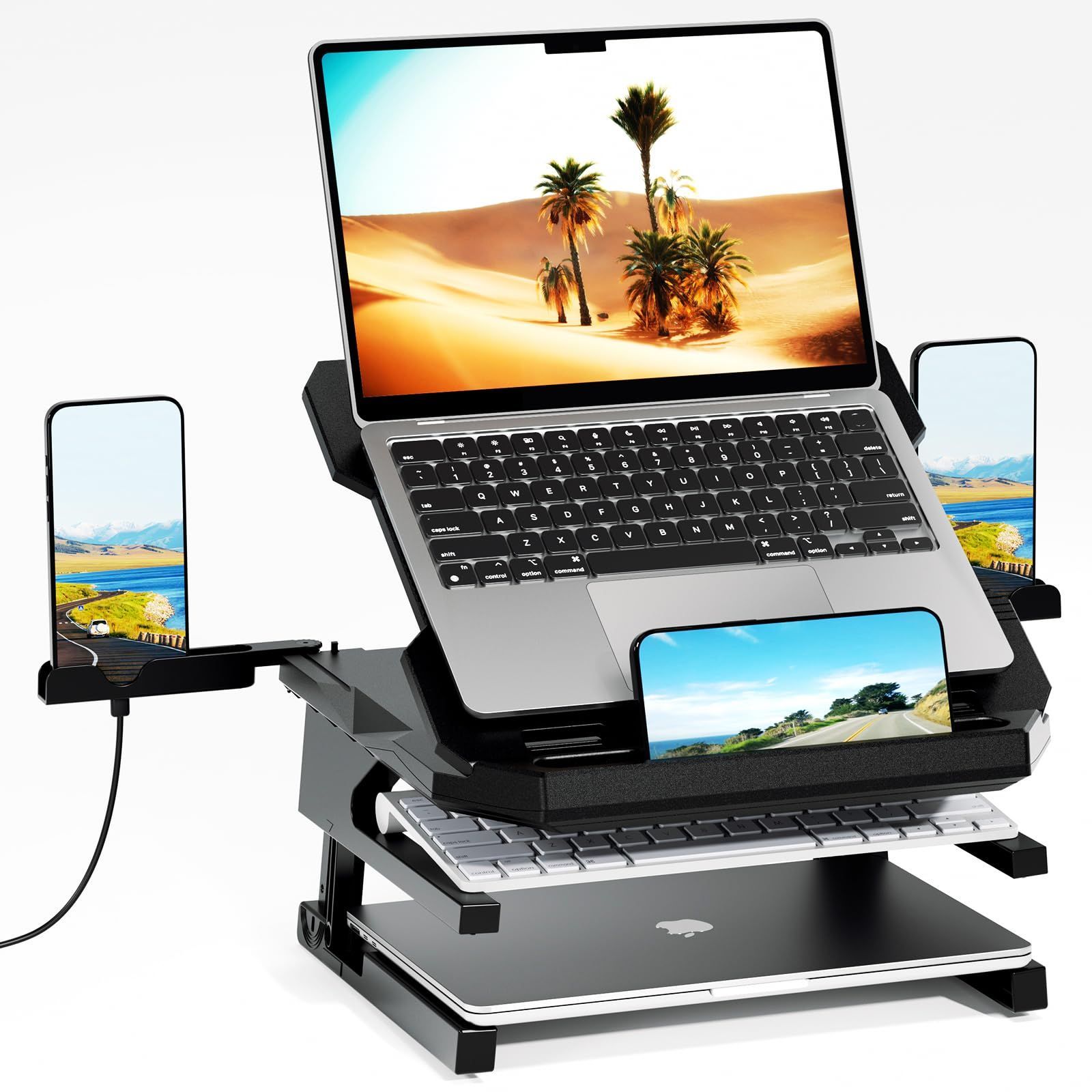 大特価 Olmaster ノートパソコンスタンド マルチアングル 調節 
