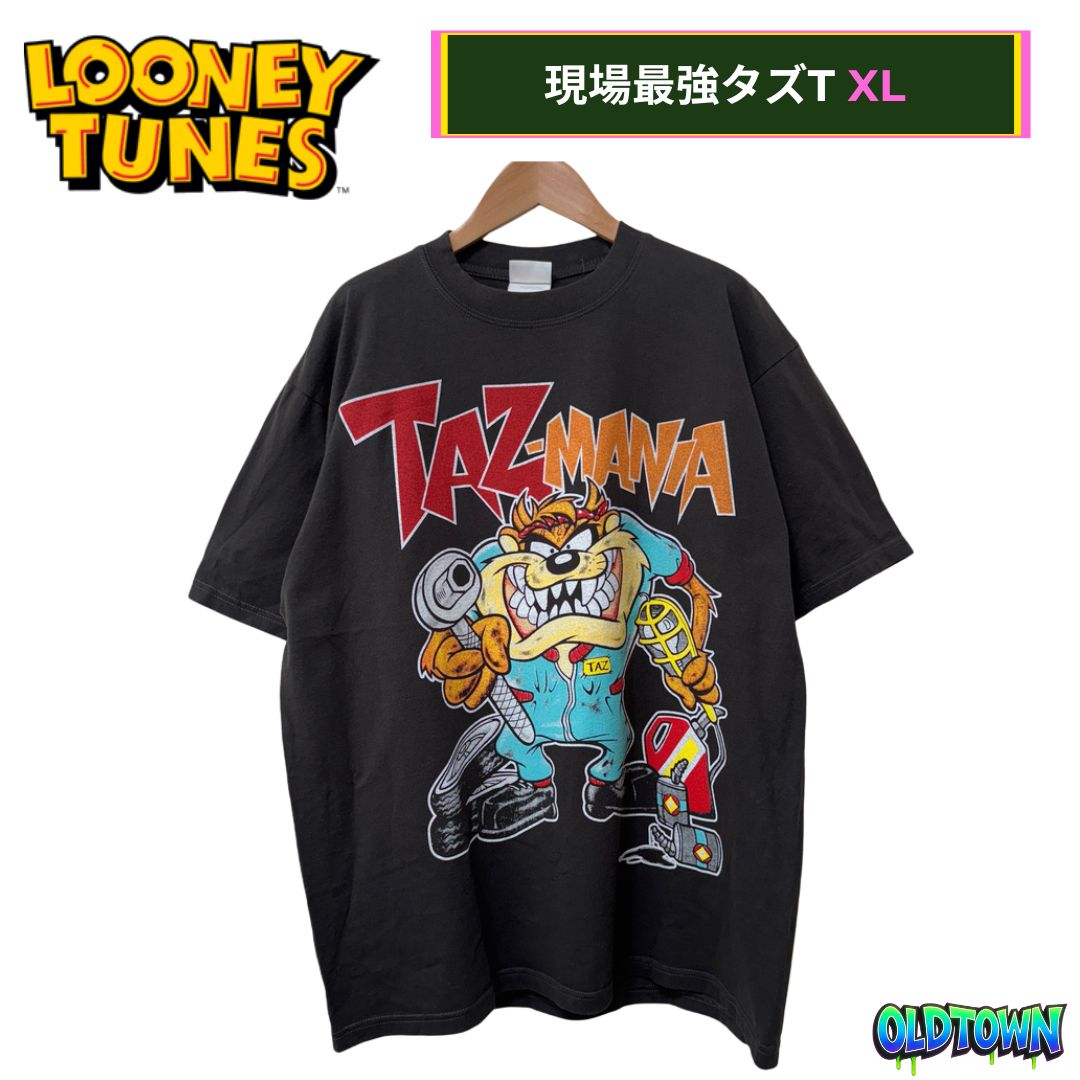 タズマニアン・デビル Tシャツ XLサイズ ブラック ヘインズ Hanes 90s