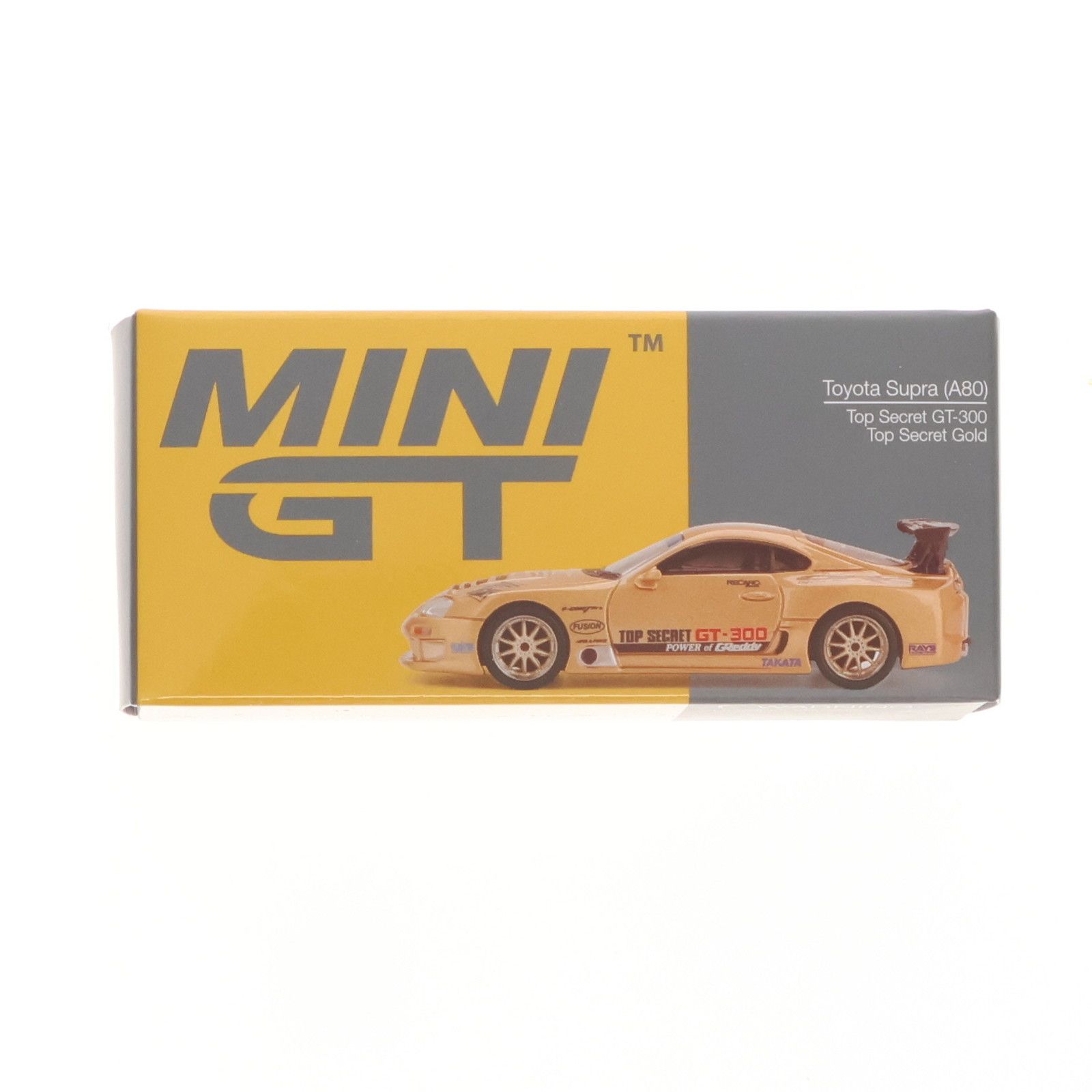 東京オートサロン限定　MINI GT トヨタ スープラ GT300 ゴールド 1/64 Toyota スープラ (A80) GT-300 Top Secret Gold(右ハンドル