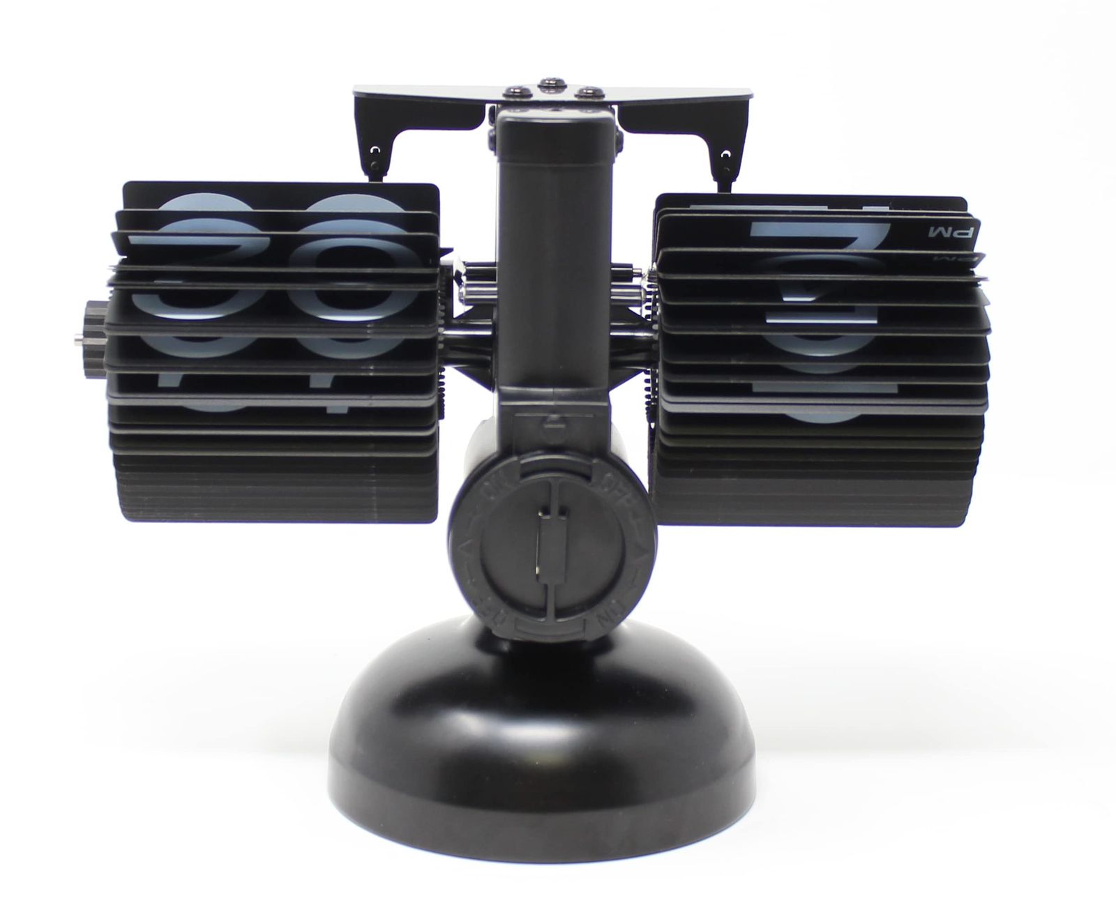 送料無料 WINTECH フリップクロック パタパタ時計 ブラック BK FPC-2 SKLAD-KIRPICHA_RU