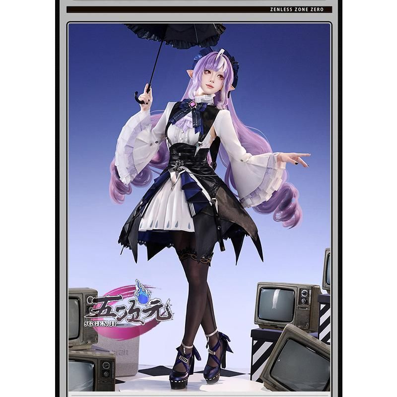 三分妄想 ゼンレスゾーンゼロ コスプレ ビビアン 衣装 ウィッグ 靴 追加