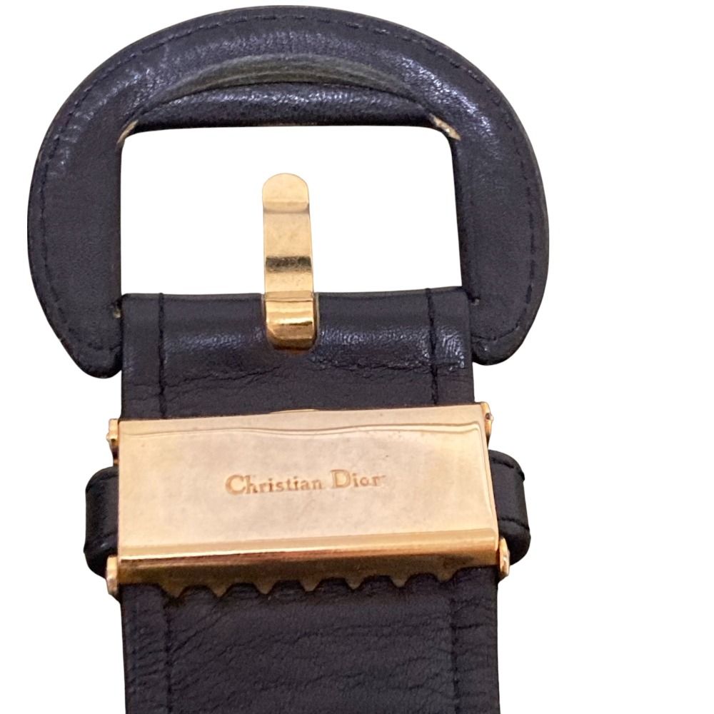 DIOR サドルベルト レザー 美品 Christian Dior クリスチャン