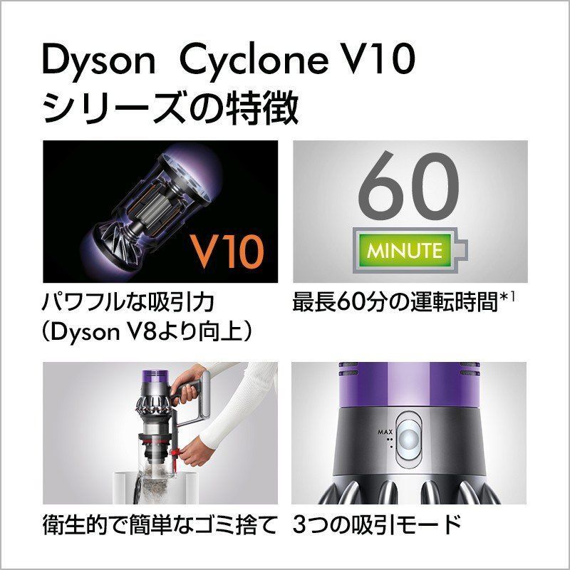 新品・未開封】ダイソン Dyson V10 Fluffy SV12 - 【公式】Best Deal