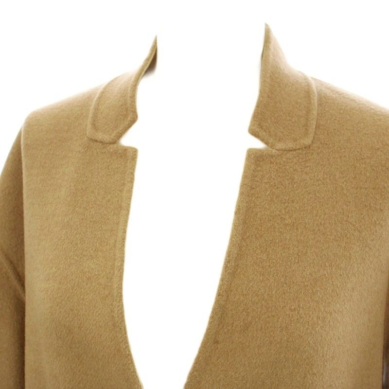 ノーカラー コート