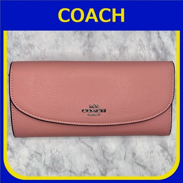 人気大割引 COACH クロスグレイン レザー ポップ エンベロープ