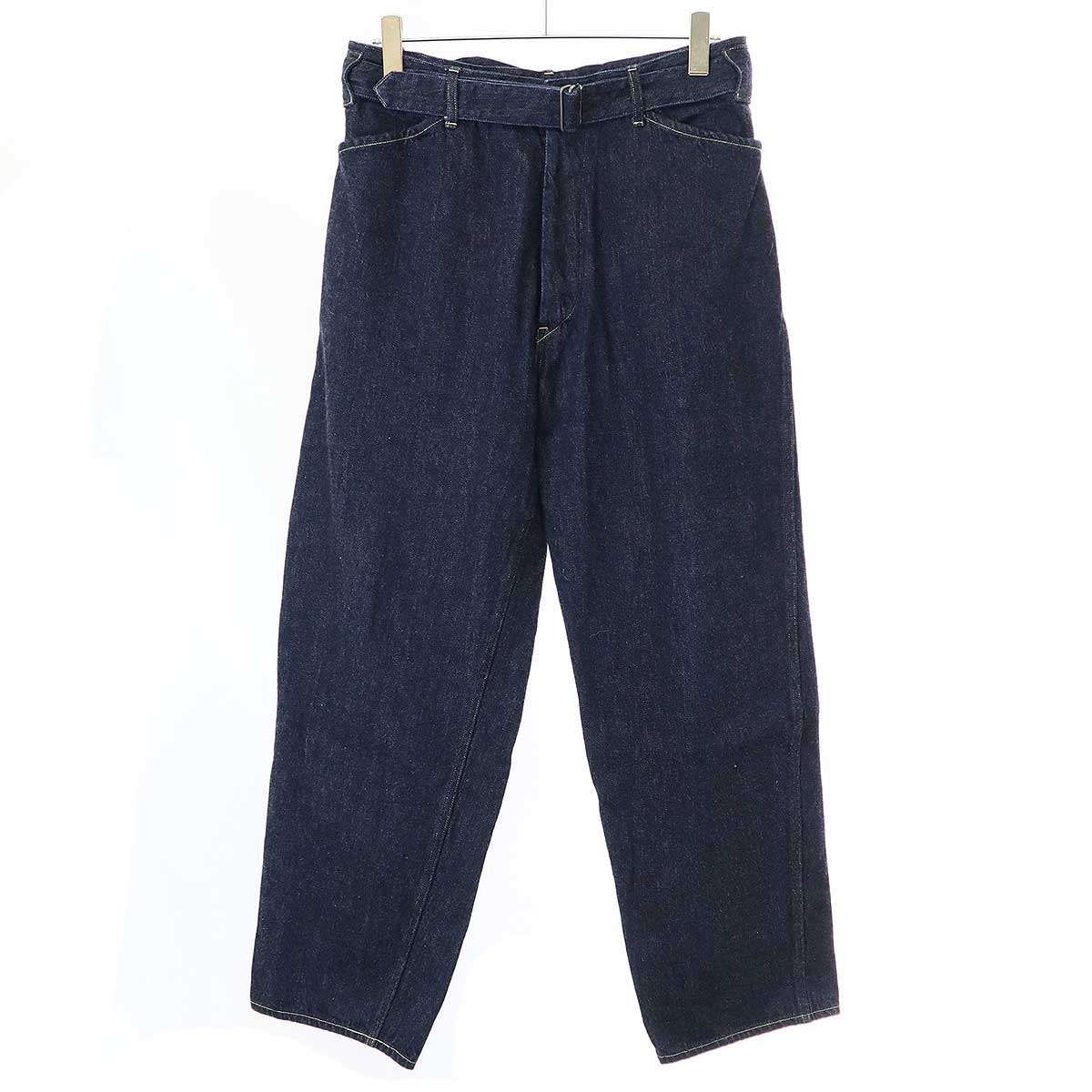 COMOLI コモリ 23SS デニムベルテッドパンツ X01-03001 インディゴ 2
