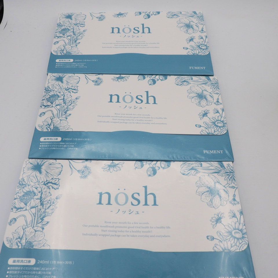 3箱セット ノッシュ nosh 薬用マウスウォッシュ 8ml×30包入り