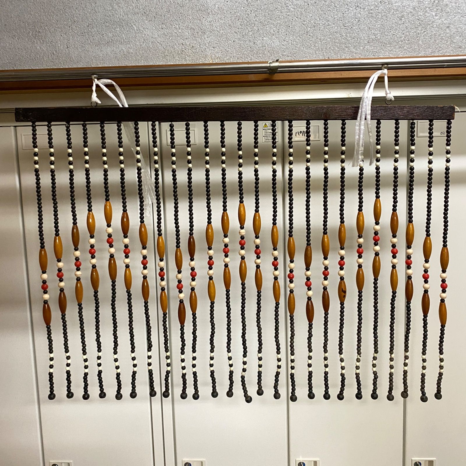 珠のれん 昭和レトロ 木製 82cm 58cm