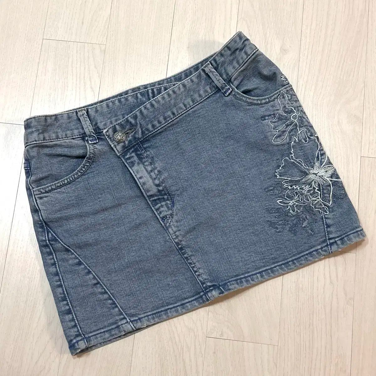 ヴィンテージ 刺繡 デニム スカート