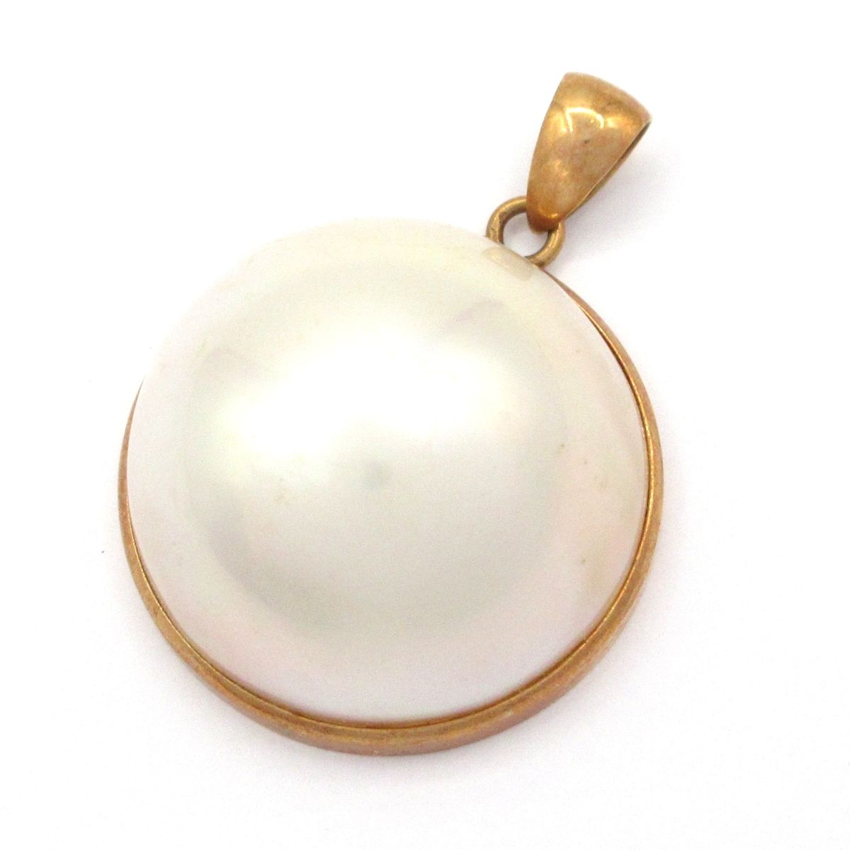 Unbranded ノーブランド ペンダントトップ K18YG×アイボリー 総重量 6.9g