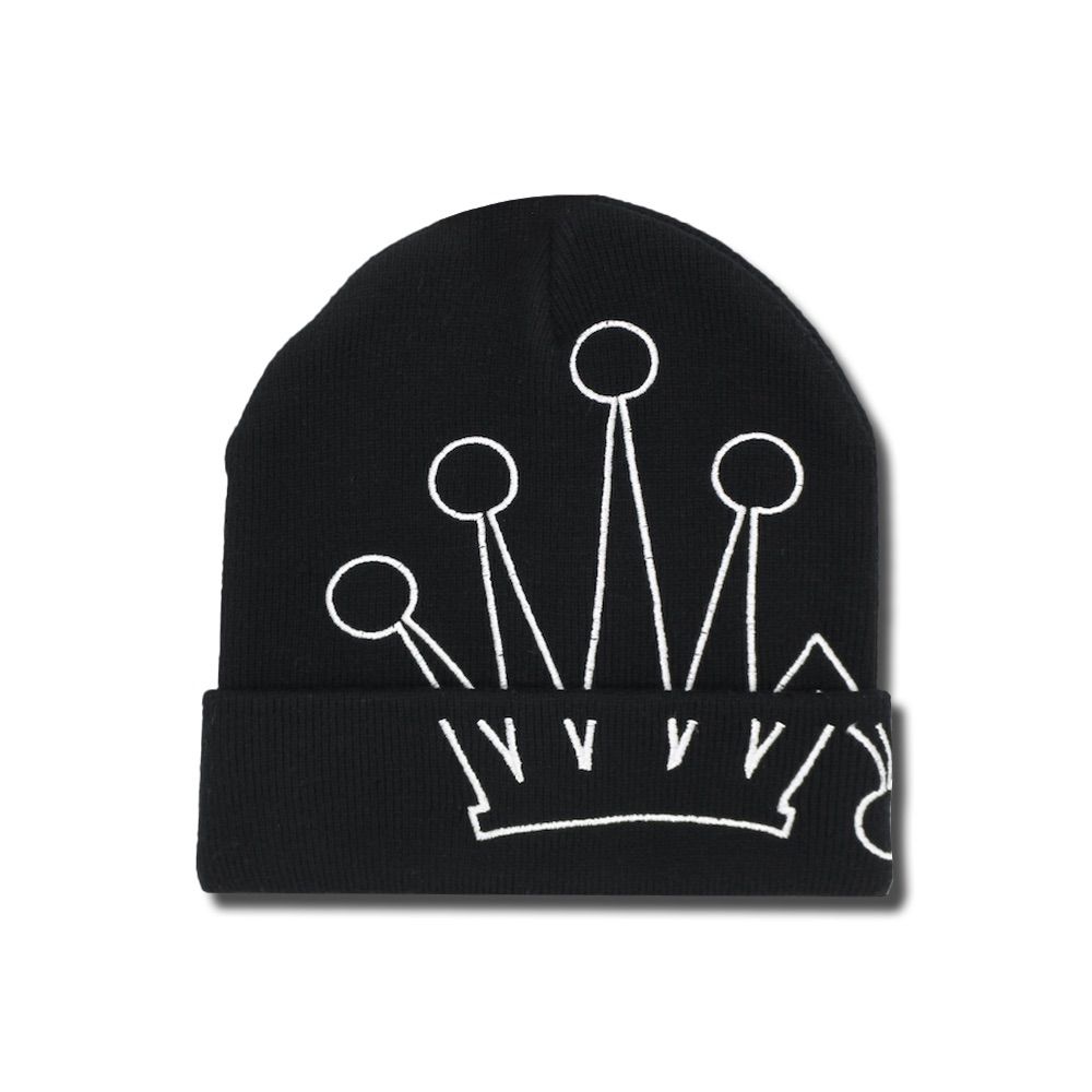 ステューシー カフ ビーニー クラウン / STUSSY CUFF BEANIE CROWN [BLACK]