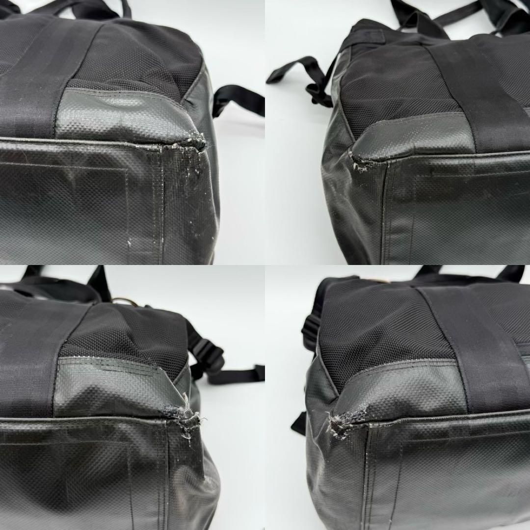 美品 アニアリ ミニブリーフケース セカンドバッグ ネイビー レザー