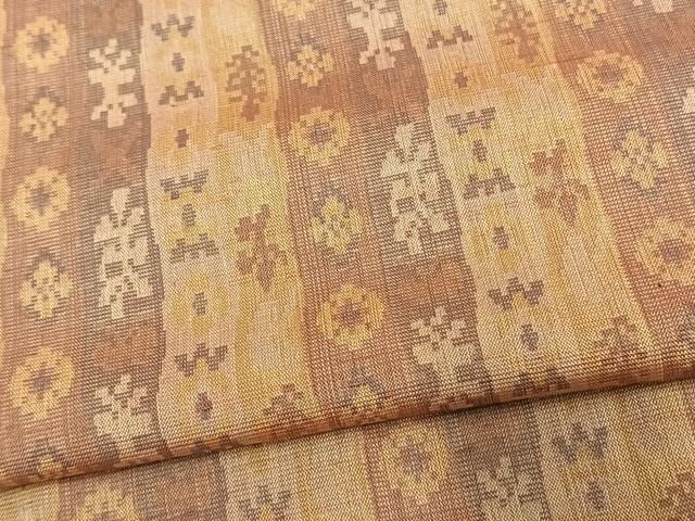 美品 正絹単衣 紅花紬単品 SMILEです。単衣・山形紅花紬・正絹