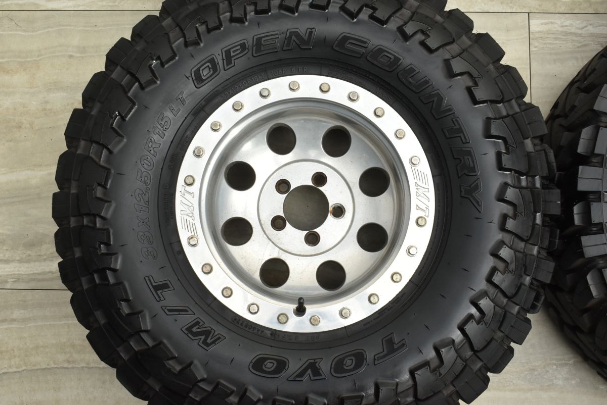 バリ溝】ミッキートンプソン 15in 8J -30 PCD114.3 トーヨー オープン