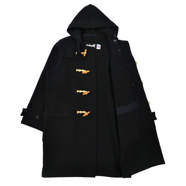 SCHOTT ショット ダッフルコート USA製 ウール混 ブラック 42 XL Schott ダッフルコート L ブラック ウール USA製 - メルカリ