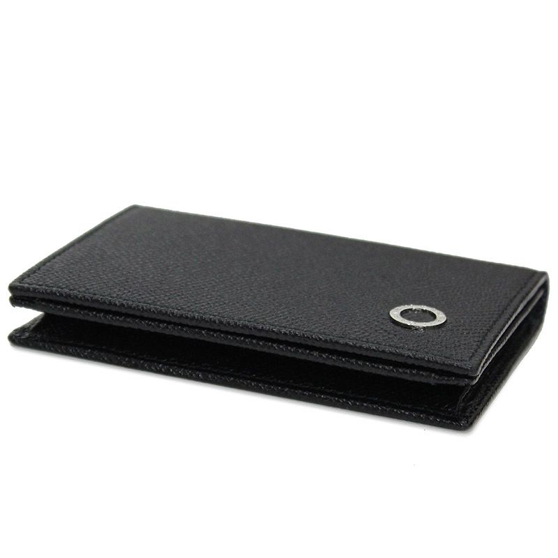 （新品・未使用品）ブルガリ BVLGARI ブルガリ ブルガリ マン カードケース 名刺入れ 定期入れ パスケース グレインカーフレザー ブラック 黒 シルバー金具 280297 箱付 ブルガリ ブルガリ マン カードケース 名刺入れ 定期入れ パスケース