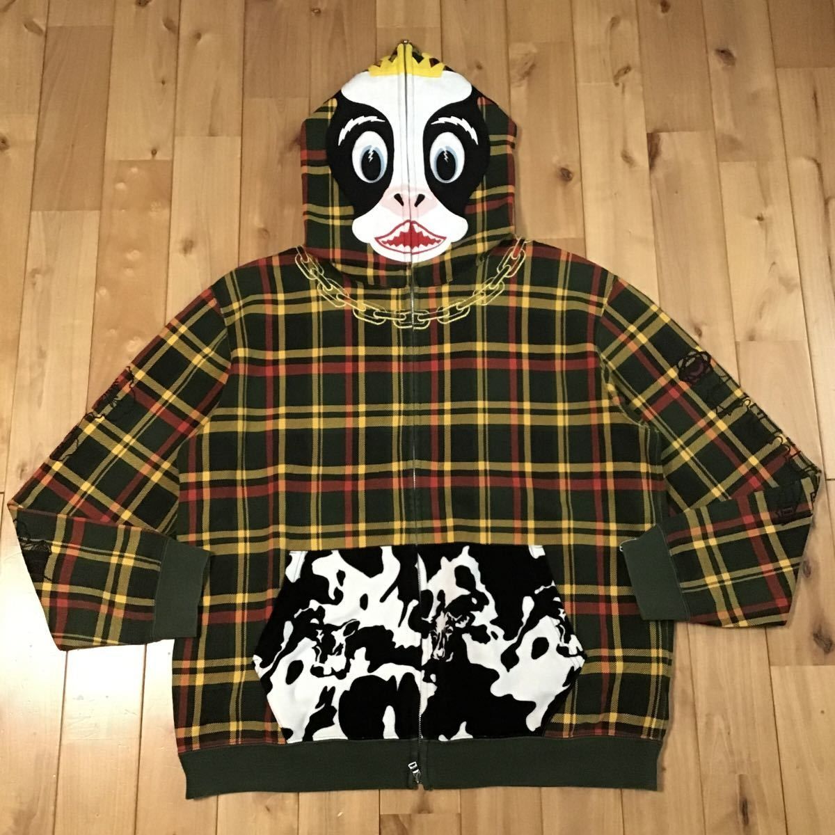 ☆伊勢丹限定☆ チェック柄 ホルスタイン パーカー Lサイズ Holstein 