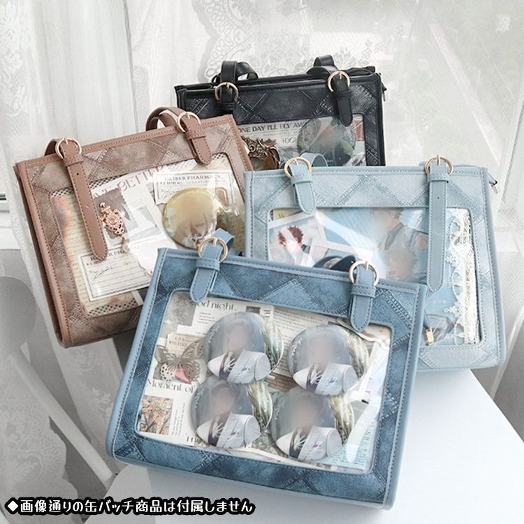 痛バッグ 痛バ 推し活 推し活バッグ ビニールバッグ クリアバッグ 透明バッグ かわいい オタク オタク活 学生 制服 通勤 通学 イベント プレゼント ギフト 誕生日 IT6M108 おしゃれ トートバッグ レディース