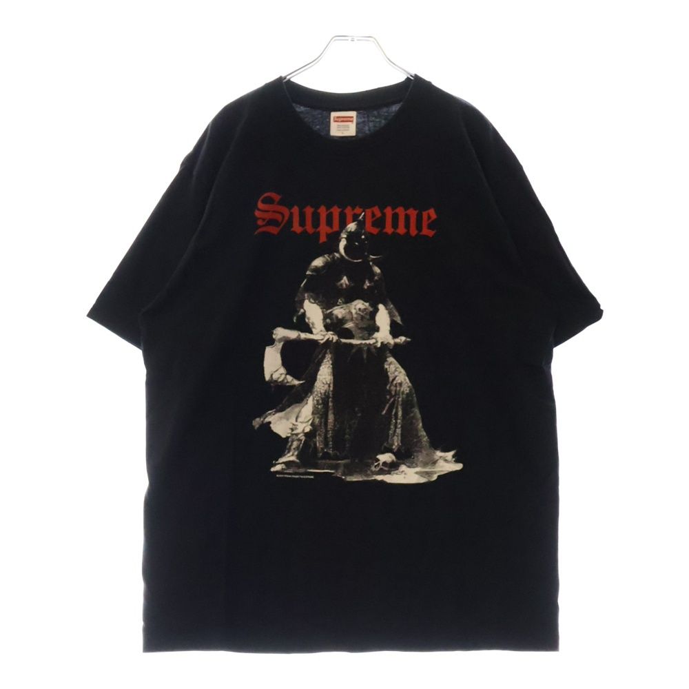 SUPREME (シュプリーム) 24AW Frank FrazettaDestruction Tee フランクフラゼッタ デストラクション 半袖Tシャツ ブラック