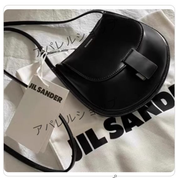 JIL SANDER CRESCENT SMALL スモールショルダーバッグ ブラック - メルカリ