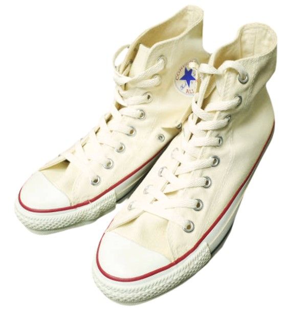 CONVERSE コンバース アメリカ製 90s ALL STAR HI MADE IN USA ヴィンテージ オールスター US7 25.5cm 生成り Natural キャンバス スニーカー シューズ g22193