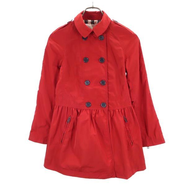 バーバリー チルドレン 三陽商会 コート 12Y 赤 BURBERRY CHILDREN キッズ 230327