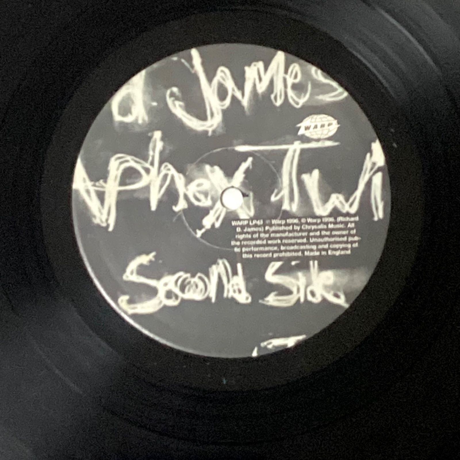 【 LP 】   APHEX TWIN エイフェックス・ツイン / RICHARD D. JAMES ALBUM リチャード・D・ジェイムス・アルバム / 中古 レコード アナログ盤 / WARP LP 43