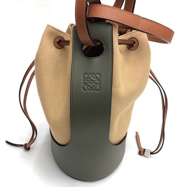 袋ショップカード付きLoewe ロエベ バルーン バッグ キャンバス レザー