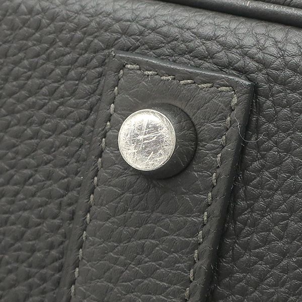 エルメス HERMES ハンドバッグ バーキン40 トゴ グラファイト シルバー  