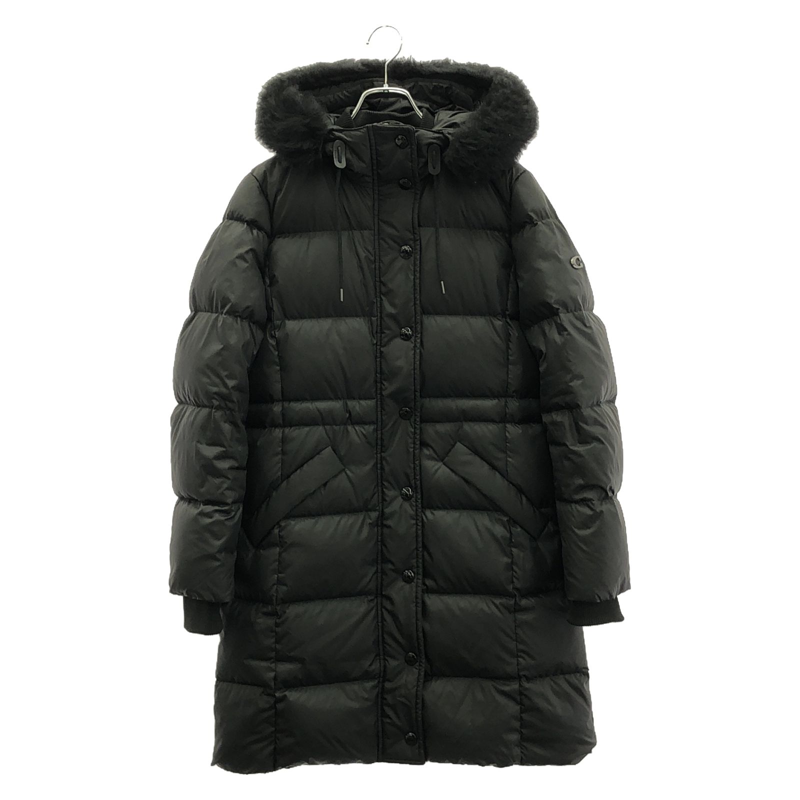 コーチ COACH ダウンジャケット ダウンコート ブラック ポリエステル