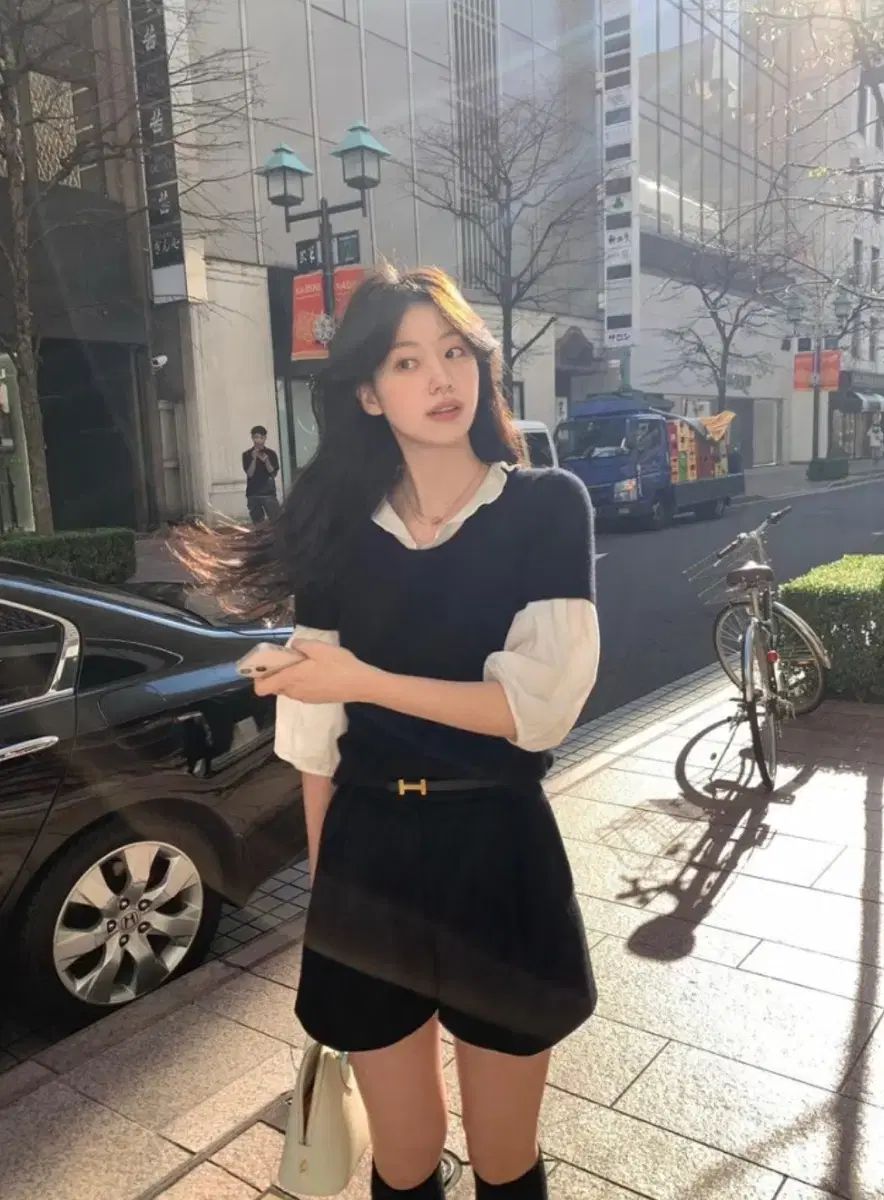 Le Plein 黒 カシミヤ ニット グローリー ブラウス