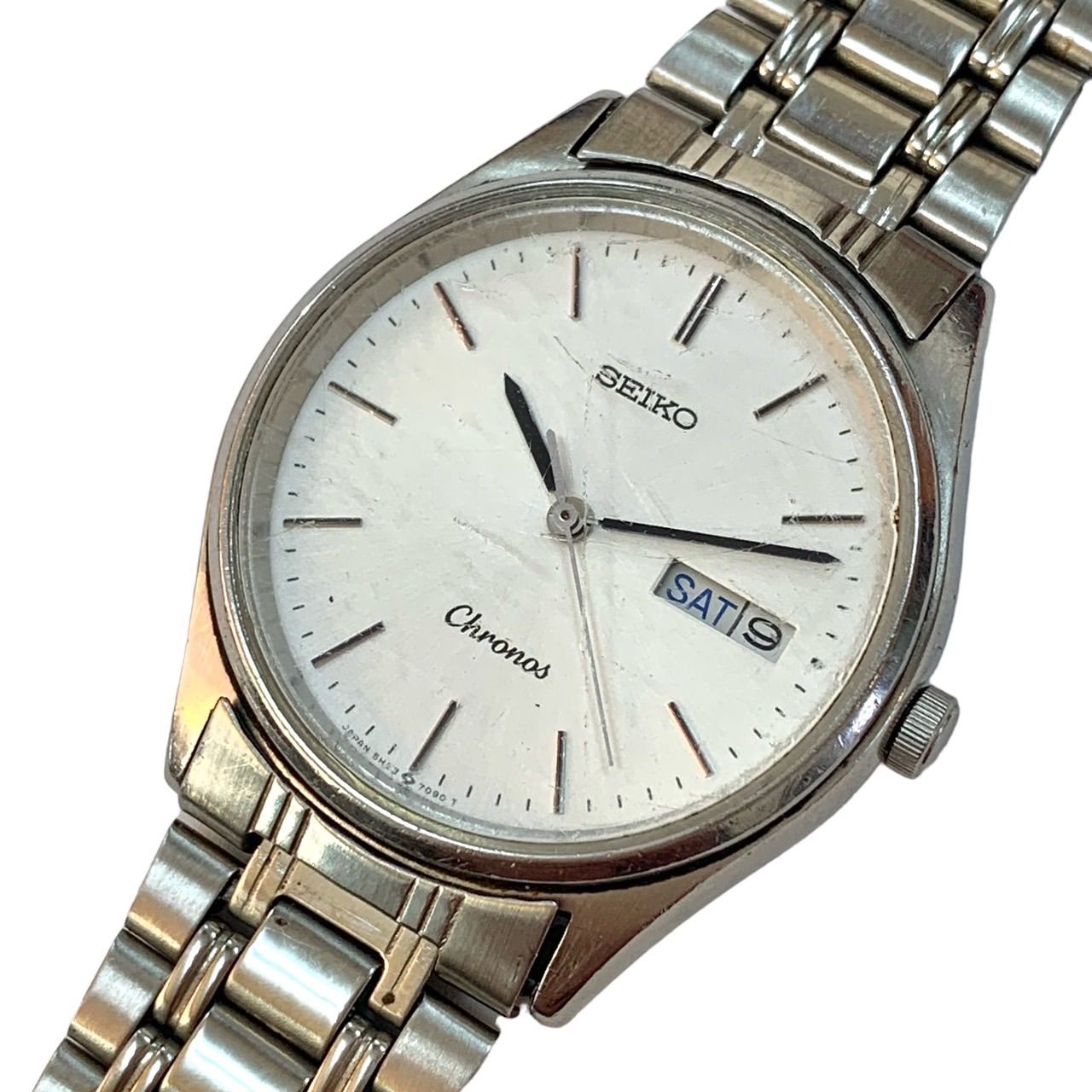ヴィンテージの秀品⭐️SEIKO Chronos】セイコークロノス 5H23-7D40 