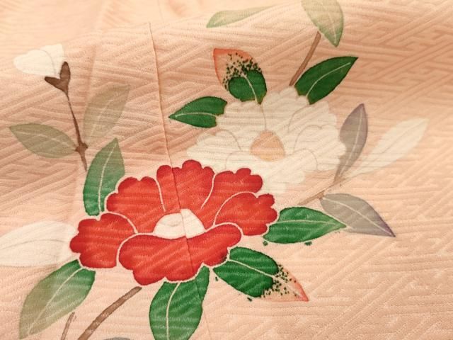 平和屋着物□訪問着 友禅 枝花文 暈し染め さが美扱い 正絹