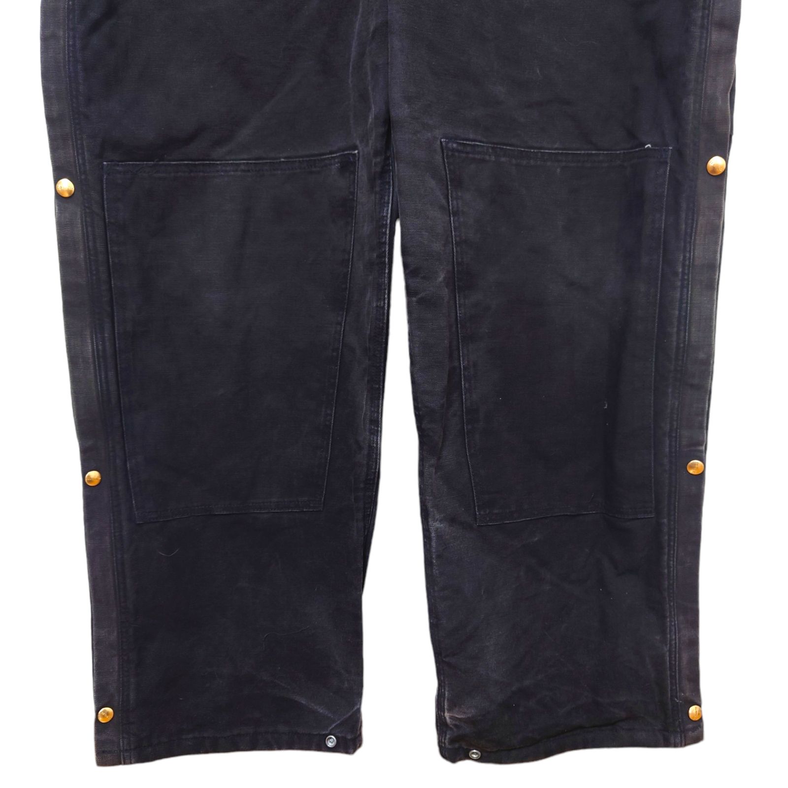 Carhartt】USA製 ダブルニーダック オーバーオール ブラック S-689