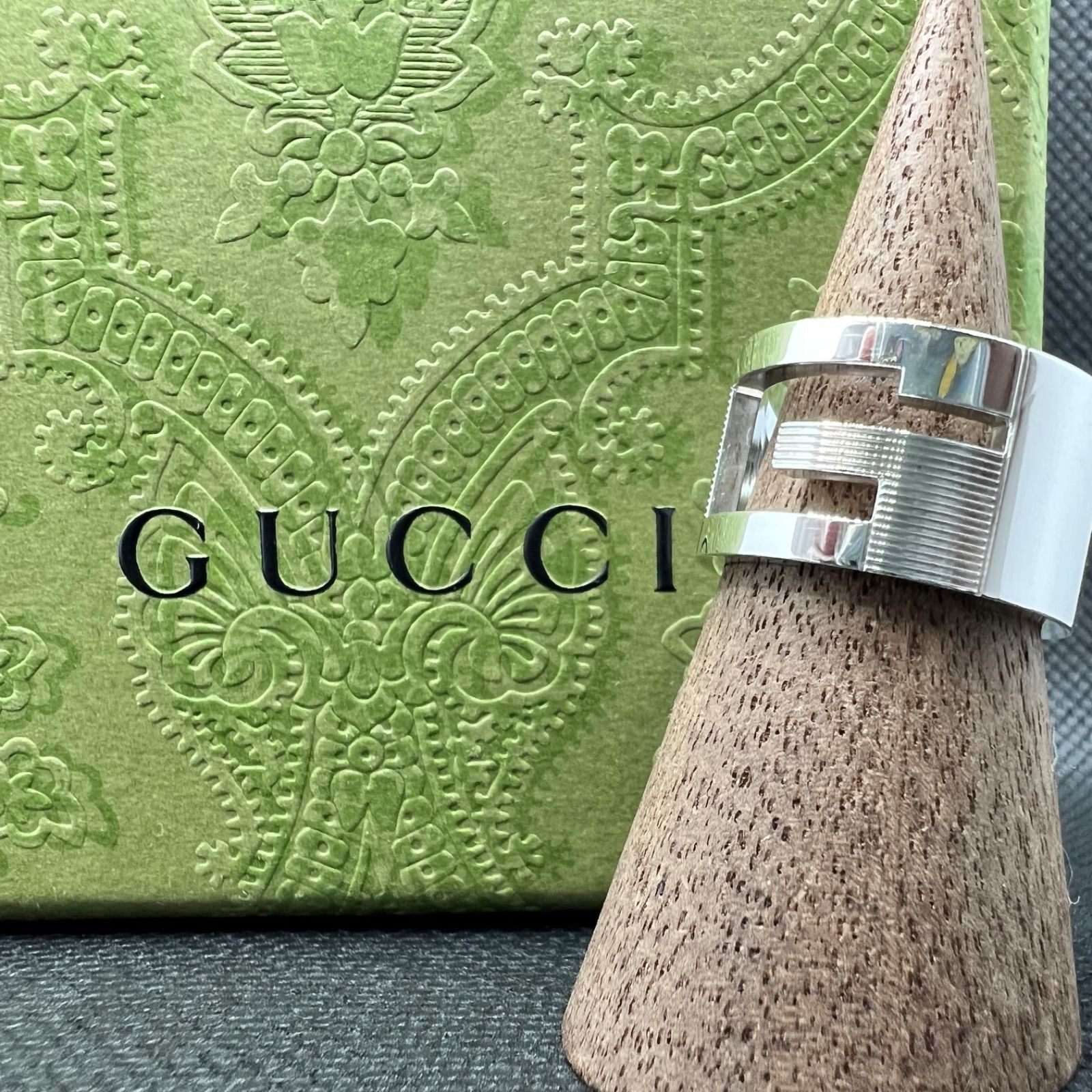 GUCCI グッチ 指輪 リング GG カットアウトG ブランデッド 14号 