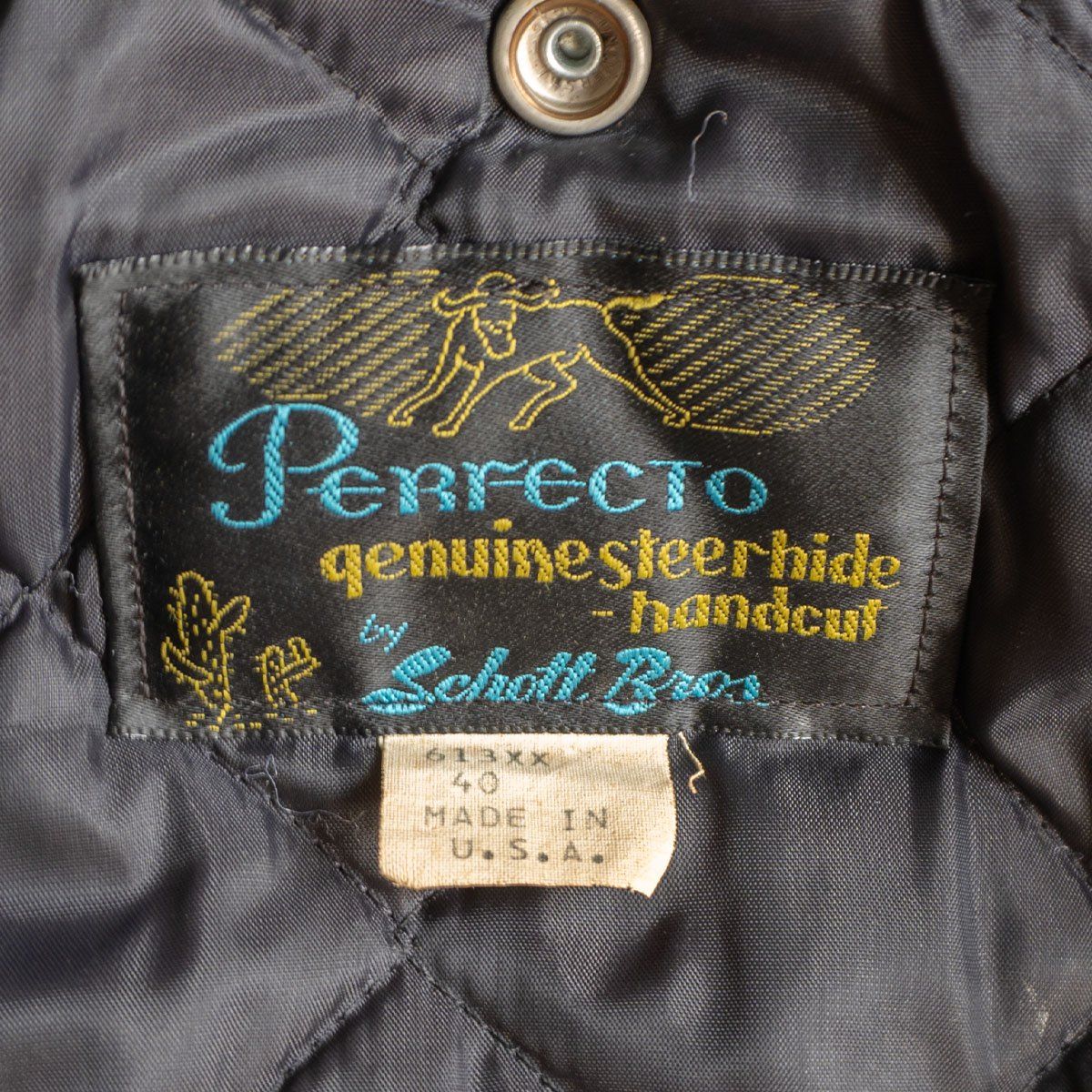 サボテンタグ復刻】SCHOTT【613XX ワンスター ダブルライダース