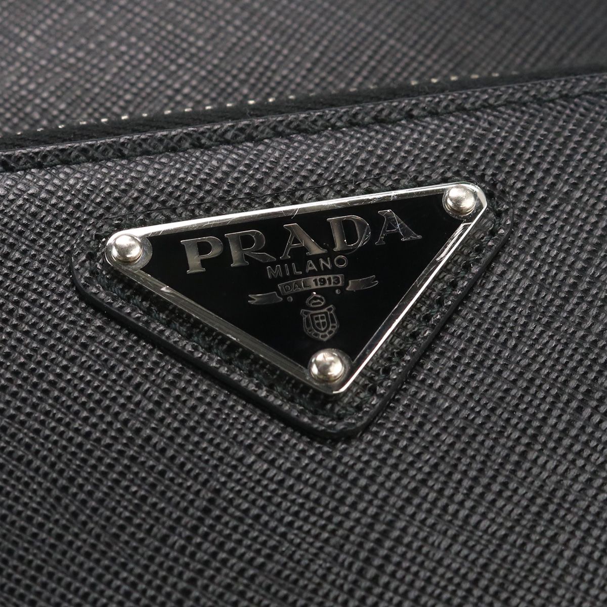 PRADA プラダ レザー スマートフォンケース 2ZH126 053 F0002 斜め掛け ショルダーバッグ/サフィアーノレザー【中古】 メンズ