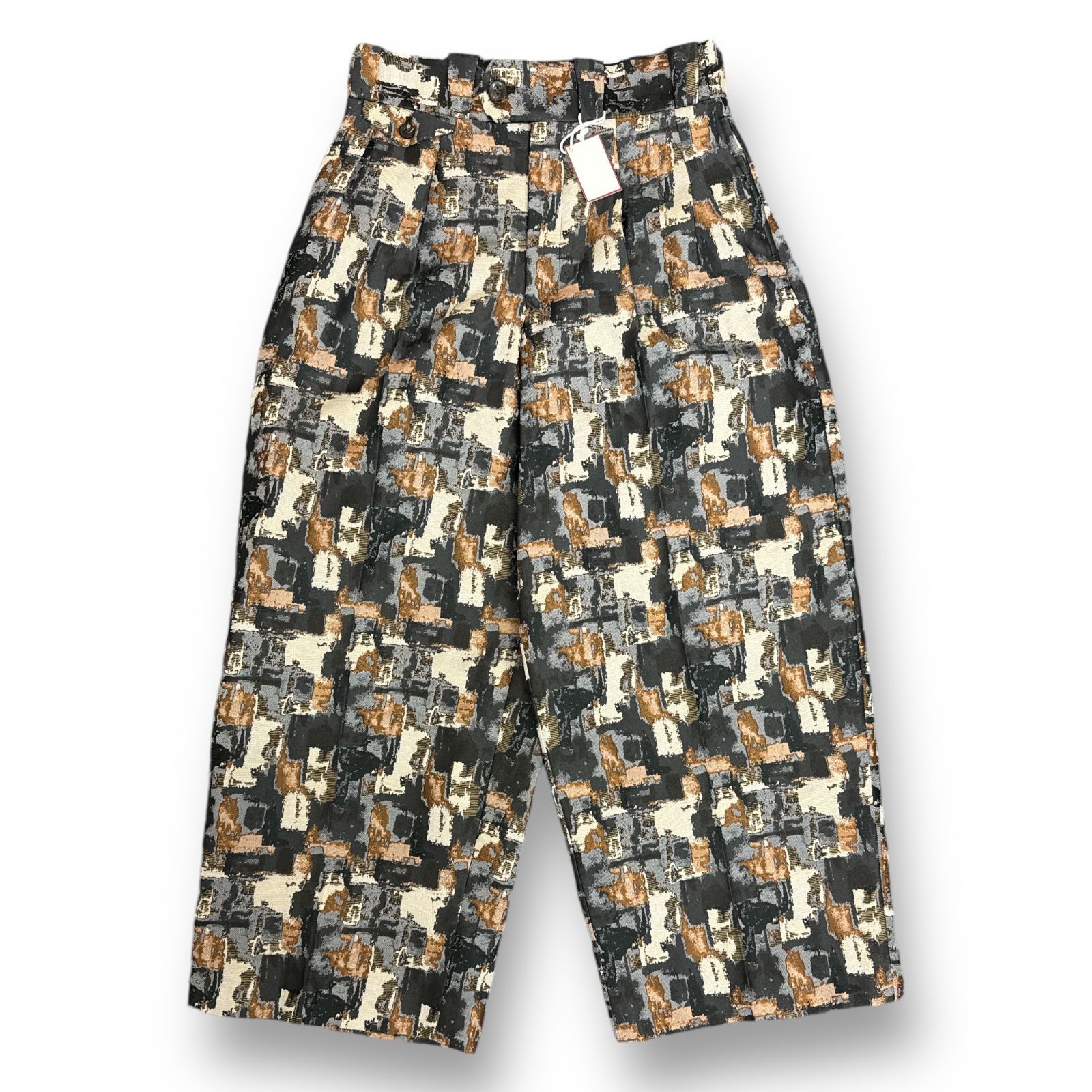 根津洋品店 アブストラクト JQ タンゴパンツ ジャガード ワイドパンツ 