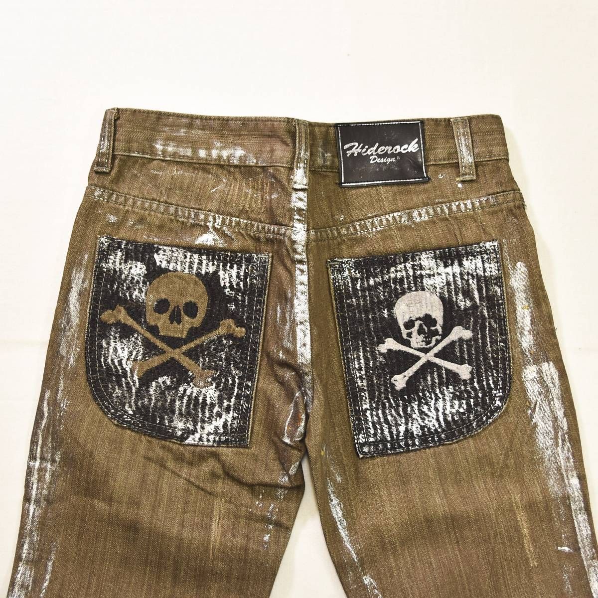 超美品】 ヒデロック HIDEROCK ペイント 加工 ダメージ