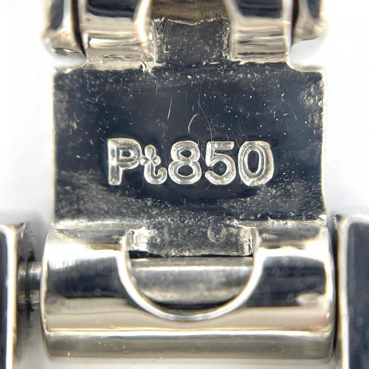 5khe035】喜平 ブレスレット Pt850 プラチナ 6面 ダブル 21.4cm 71.8g  