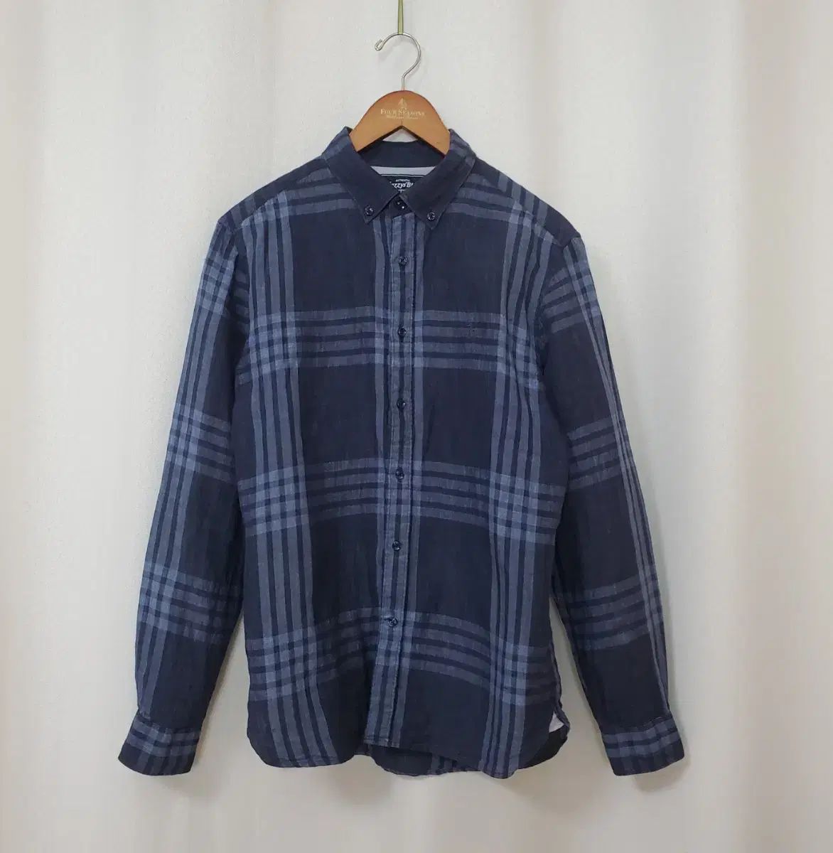 HAZZYS へジス メンズ 100 リネンシャツ