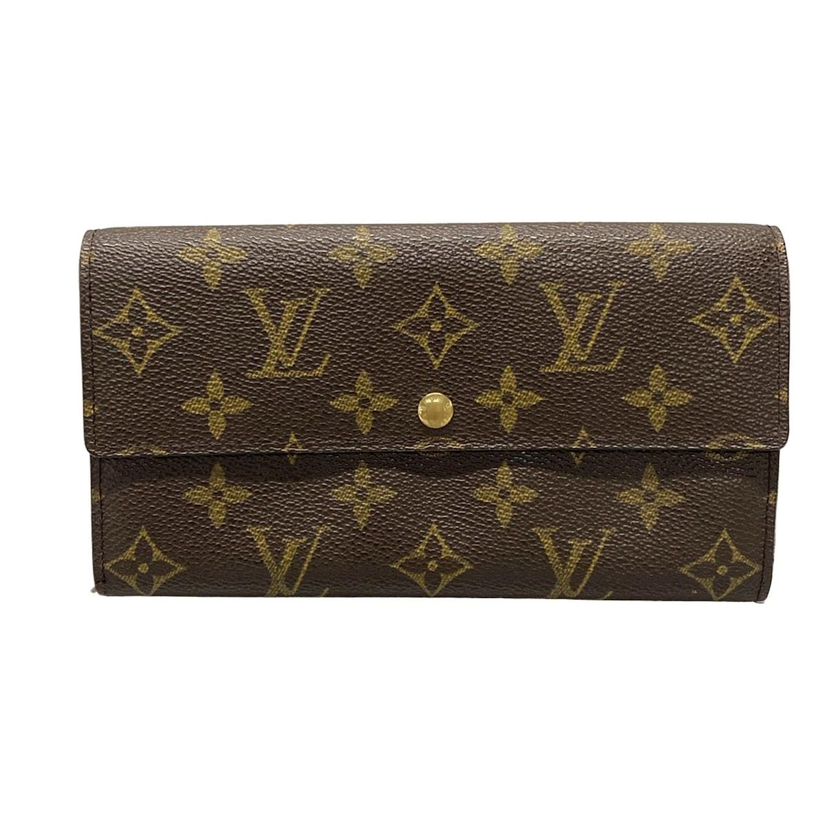 LOUIS VUITTON ルイヴィトン 長財布 モノグラム ポシェット ポルト モネ クレディ M61725 レザー