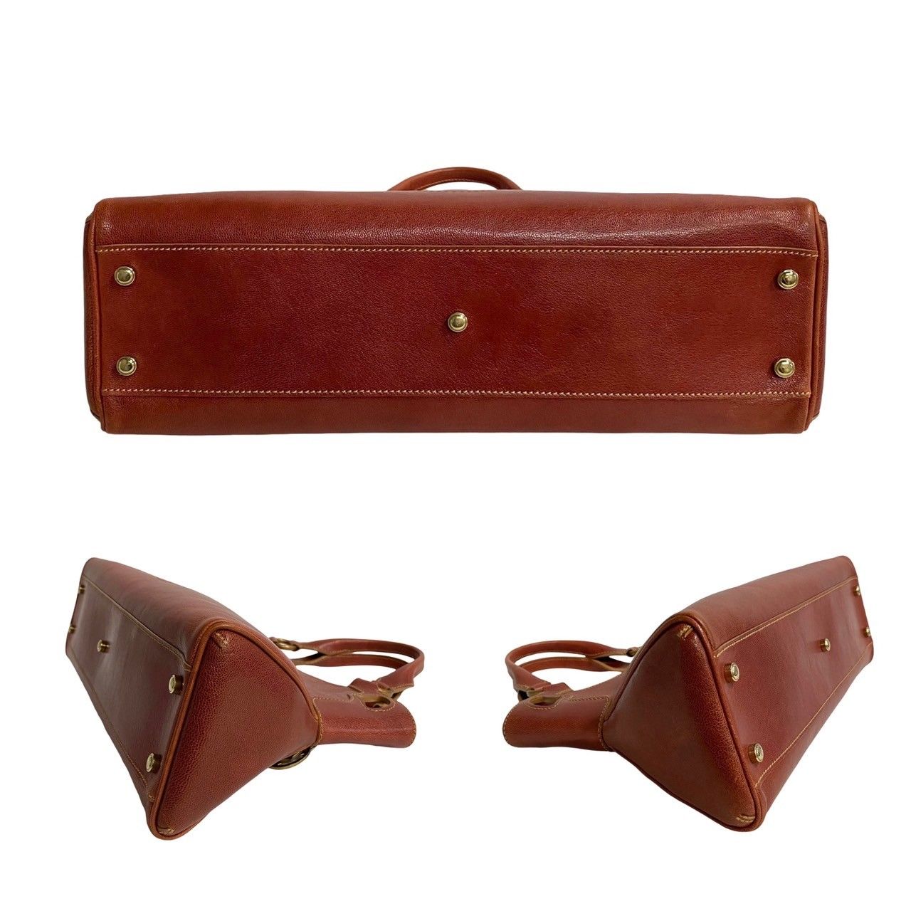 極 美品 カード付 CARTIER カルティエ マルチェロ ロゴ レザー